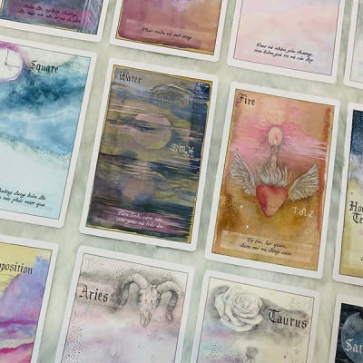 Sách Skybooks - Boxset Bộ Bài Tarot Và Sách Hướng Dẫn - Thông Điệp Từ Vũ Trụ