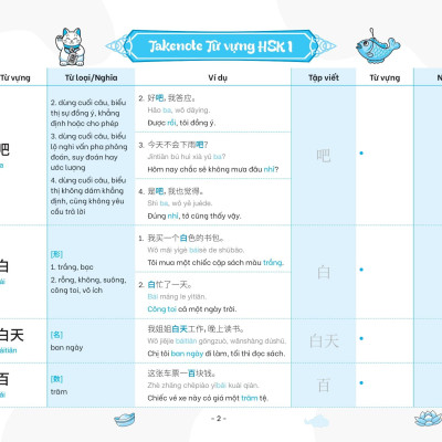 Sách - Takenote - Từ Vựng HSK Tiếng Trung - HSK1 (Cung Cấp 500 Từ Vựng)