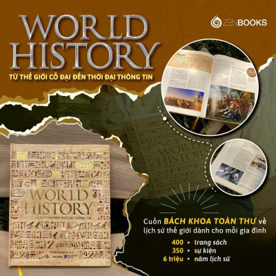 Sách - World History - Lịch Sử Thế Giới - Bìa Cứng - DK - Zenbooks
