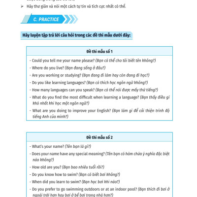 Ielts Cấp Tốc - 20 Ngày Speaking