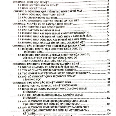 Lý Thuyết Tạo Hình Bề Mặt Và Ứng Dụng Trong Kỹ Thuật Cơ Khí