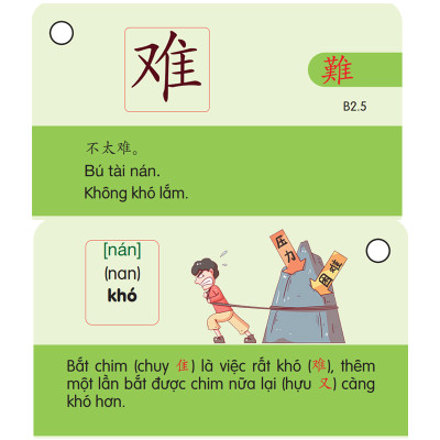 Flashcard Tiếng Trung Hán Ngữ 1 + 2 - Bộ Thẻ Học Từ Vựng Tiếng Trung Cầm Tay - Phạm Dương Châu (Phiên bản có hình ảnh,màu sắc,câu chuyện)