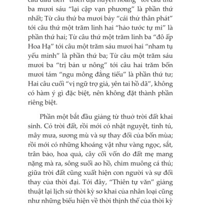 Thiên Tự Văn (Tái Bản)