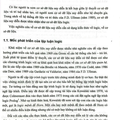 Cơ Sở Dữ Liệu Suy Diễn