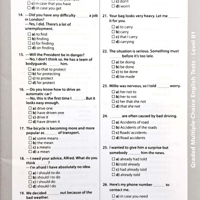 Graded Multiple - Choice English Test Level B1( Không CD)