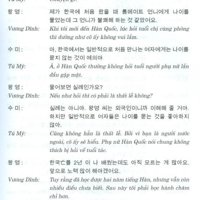 Đàm Thoại Tiếng Hàn Trong Tình Huống Thực Tế