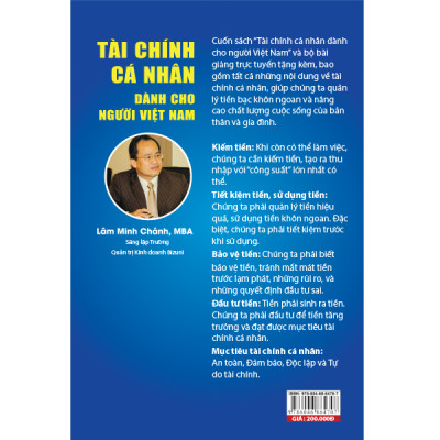 Sách Tài Chính Cá Nhân Cho Người Việt Nam - Tặng Khóa học Online về Tài chính