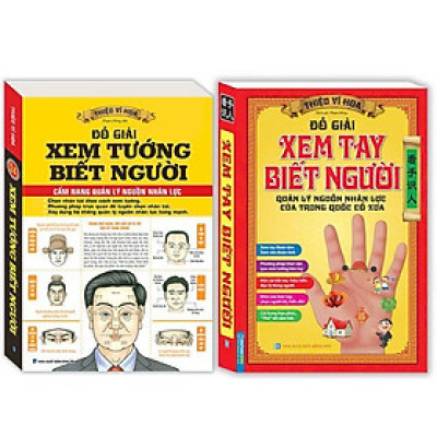 Sách - Đồ Giải Xem Tay Biết Người - Bìa Mềm + Đồ Giải Xem Tướng Biết Người - Bìa Mềm - Combo 2 Cuốn - Minh Thắng