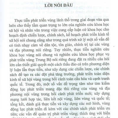 Khoa Học Xã Hội Với Phát Triển Vùng Trung Bộ Trong Bối Cảnh Hiện Nay