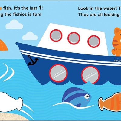 Sách ngoại văn: Baby Einstein Ocean Explorers - Squish & Peek - Five Hungry Fish