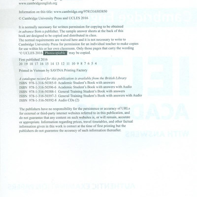 Cambridge IELTS 11 Academic