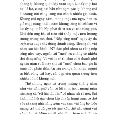 Hà Nội - Chút Bụi Trên Vai Người