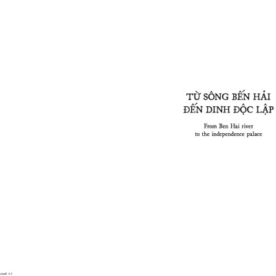 Sách - Từ Sông Bến Hải Đến Dinh Độc Lập