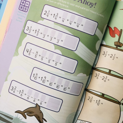 Sách summer brain quest 4&5 phát triển tư duy iq cho bé - in màu ( tiếng anh, 9 - 10 tuổi )