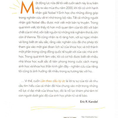 Eric R. Kandel - Lần theo dấu ký ức - Cuộc cách mạng trong nghành khoa học tâm trí