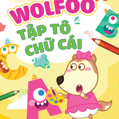 Bộ Sách Wolfoo IQ - Wolfoo Tập Tô Chữ Cài Và Chữ Số (Bộ 6 Cuốn)