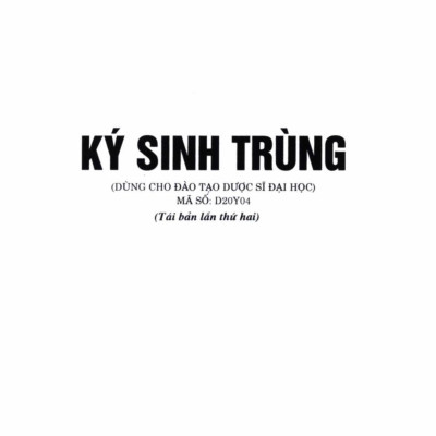 Ký sinh trùng (dùng cho đào tạo dược sĩ đại học)
