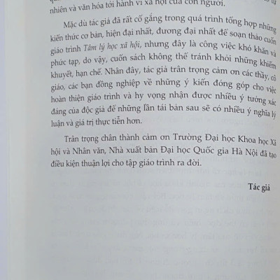 Sách - Giáo trình tâm lý học xã hội