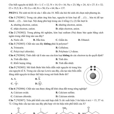 Sách - 50 Đề Minh Họa Tốt Nghiệp THPT 2025 - Môn Hóa Học