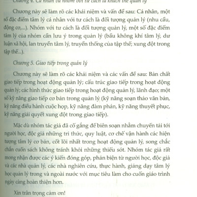 Giáo Trình Tâm Lý Học Quản Lý (Tái bản lần 2 năm 2024) -  Nguyễn Hữu Thụ chủ biên