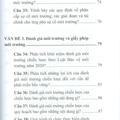 Hướng Dẫn Ôn Tập Luật Môi Trường - Dùng Cho Hệ Đào Tạo Cử Nhân Và Thạc Sĩ Các Chuyên Ngành Thuộc Lĩnh Vực Khoa Học Pháp Lý 