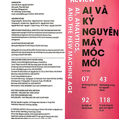 HBR On - AI Và Kỷ Nguyên Máy Móc Mới
