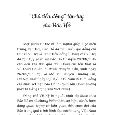 Thư Kí Bác Hồ Kể Chuyện