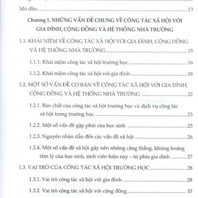 Công Tác Xã Hội Với Gia Đình, Cộng Đồng Và Hệ Thống Nhà Trường