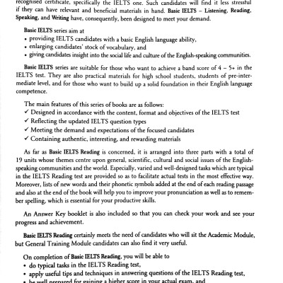 Basic Ielts Reading