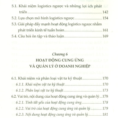Giáo trình Quản Trị Hoạt Động Logistics Và Thương Mại Doanh Nghiệp