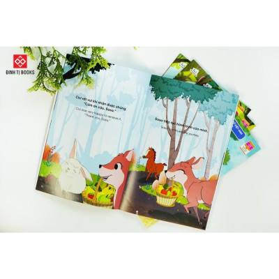 Sách - Truyện tranh song ngữ Việt - Anh dành cho trẻ em - Cùng học cư xử tốt - Combo 10 Cuốn - Đinh Tị Books