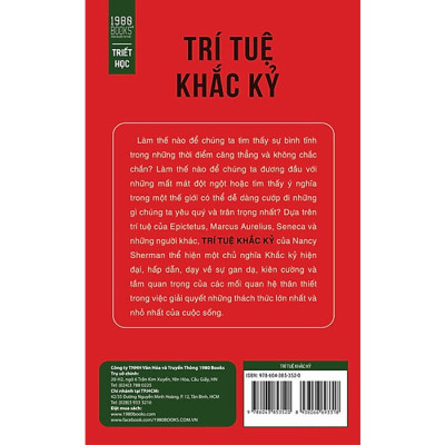 Trí Tuệ Khắc Kỷ -  Nancy Sherman