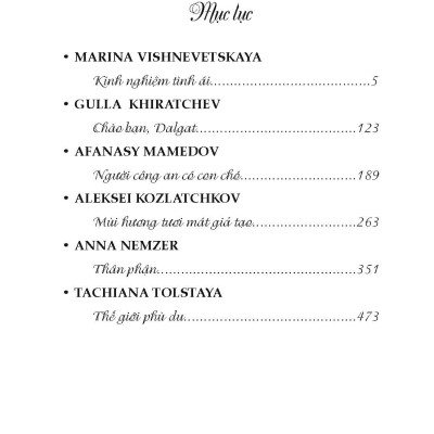 Kinh Nghiệm Tình Ái - Tuyển tập truyện vừa văn học Nga đương đại - Nhiều tác giả; Đào Minh Hiệp dịch
