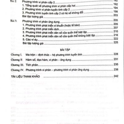 Toán Cao Cấp - Dùng Cho Đào Tạo Bác Sĩ Đa Khoa 