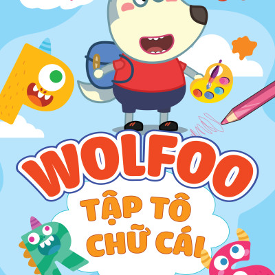 Bộ Sách Wolfoo IQ - Wolfoo Tập Tô Chữ Cài Và Chữ Số (Bộ 6 Cuốn)