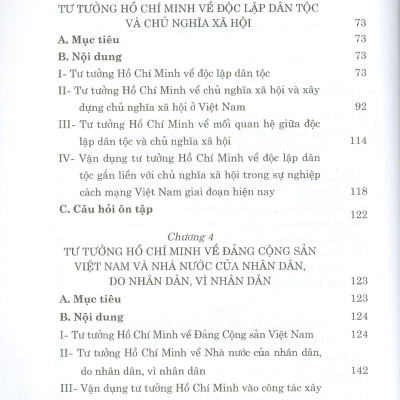 Giáo Trình Tư Tưởng Hồ Chí Minh (Dành Cho Bậc Đại Học Hệ Không Chuyên Lý Luận Chính Trị) - Bộ mới năm 2021
