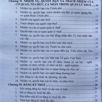 Chỉ Dẫn Áp Dụng  Luật Quản Lý Thuế ( Sửa đổi, bổ sung ) Những Quy Định Mới Trong Công Tác Kế Toán Dành  Cho Các Loại Hình Doanh Nghiệp