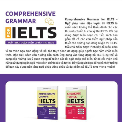 Sách - Prehensive Grammar For IELTS – Ngữ pháp toàn diện luyện thi IELTS - Mcbooks