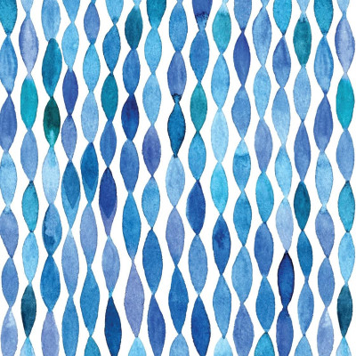 Blue & White Note Cards, 24 Blank Cards: 8 Unique Designs With 25 Patterned Envelopes