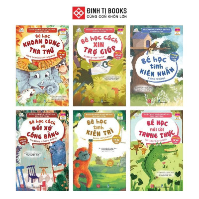 Sách - Truyện tranh song ngữ Việt - Anh dành cho trẻ em - Cùng học cư xử tốt - Combo 10 Cuốn - Đinh Tị Books