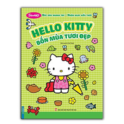 Sách - Bóc Dán Nhanh Tay – Hello Kitty - Bốn Mùa Tươi Đẹp - Minh Thắng