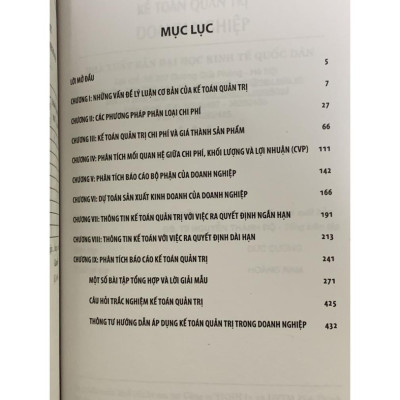 Kế Toán Quản Trị Doanh Nghiệp-  NXB Đại Học Kinh Tế Quốc Dân (14)