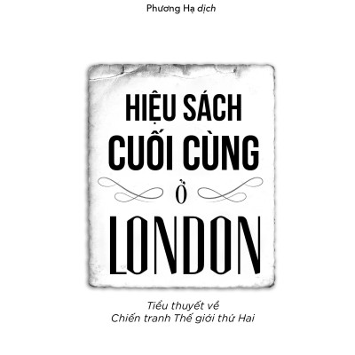 Sách: Hiệu Sách Cuối Cùng Ở London