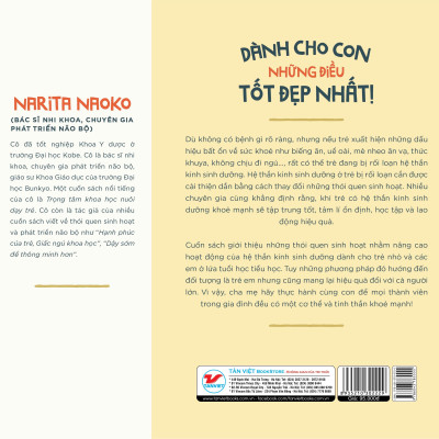 Dành Cho Con Những Điều Tốt Đẹp Nhất - 62 Thói Quen Tốt Giúp Trẻ Có Hệ Thần Kinh Sinh Dưỡng Khỏe Mạnh - Tặng kèm Bookmark