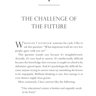 Zero To One: Notes On Start Ups, Or How To Build The Future