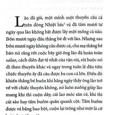 Sách - Tác Phẩm Văn Học Kinh Điển - Ông Già Và Biển Cả