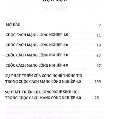 Về Bốn Cuộc Cách Mạng Công Nghiệp