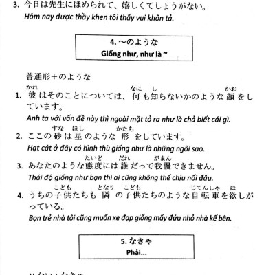 Ngữ Pháp Tiếng Nhật Căn Bản N3