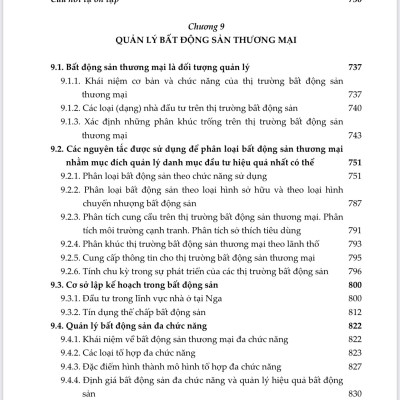 Kinh tế và Quản lý Bất động sản - Giáo trình dịch từ tiếng Nga sang tiếng Việt xuất bản lần thứ 2, sửa chữa và bổ sung