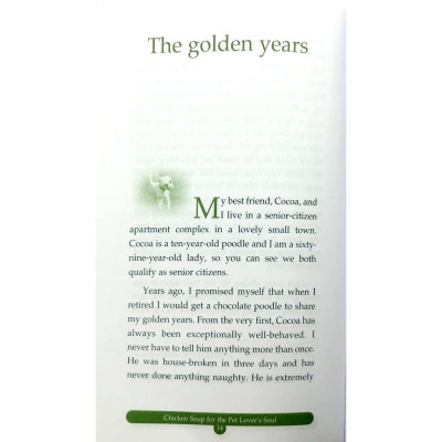 - Chicken Soup For The Pet Lover